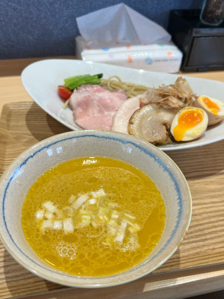 「とり白湯つけ麺」@結まるの写真
