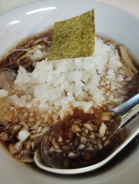 「薬味ラーメン」@元祖敏々亭 びんびんの写真