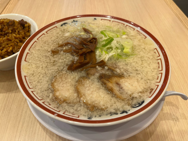 「中華そば(こってり)＋特製肉めし 1,130円」@中華そば専門 田中そば店 武蔵境店の写真