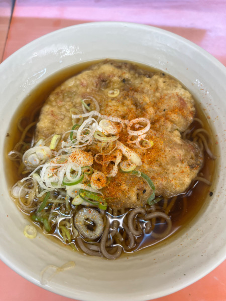 「かき揚げそば」@常盤軒 山手線ホーム店の写真