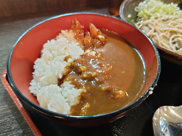 「セットのカレー丼」@めとろ庵 大手町店の写真