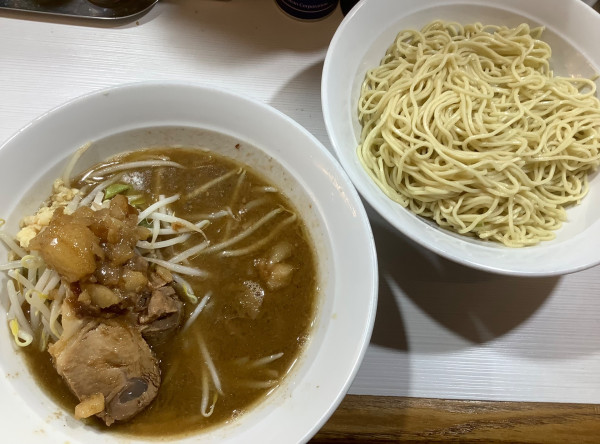 「つけ麺　細麺　野菜少なめ」@豚仙人 中山店の写真