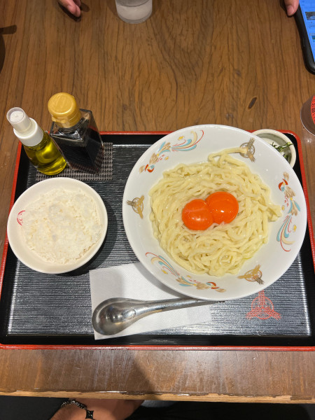 「たまごかけめん（1000円）」@つけ麺専門店 三田製麺所 五反田店の写真