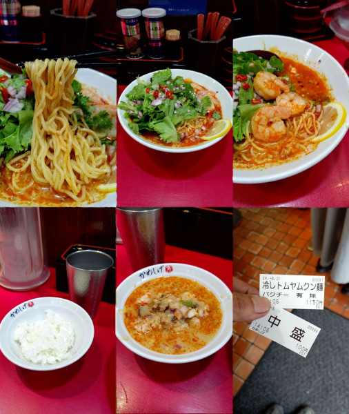 「限定『冷やしトムヤムクン麺+中盛(¥1150+100)』」@濃厚タンメン かめしげの写真