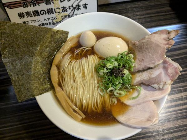 「特製煮干しトリュフそば1200円替玉150円」@志奈そば 田なかの写真