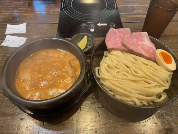 「つけめん1000円＋レアチャー200円」@中華そば ことぶきやの写真