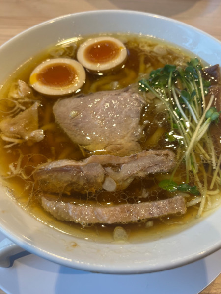 「味玉中華そば」@手打 親鶏中華そば綾川 大成店の写真