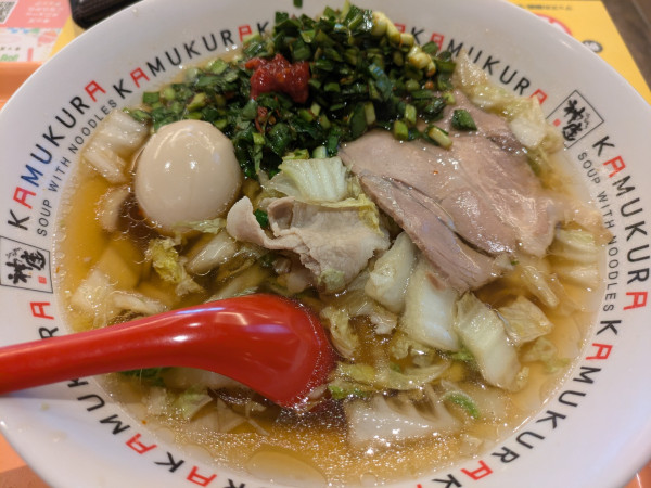 「煮玉子ラーメン(950円)」@どうとんぼり神座 有明ガーデン店の写真