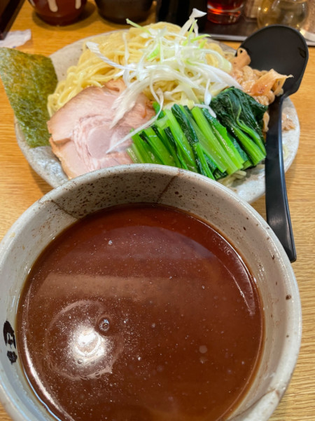 「田ぶしつけ麺　大盛　小松菜」@麺処 田ぶし 横浜店の写真