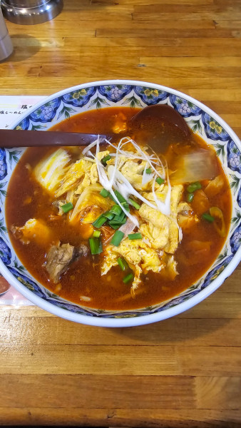 「カルビら〜めん　1100円」@らーめん一番館 大友店の写真