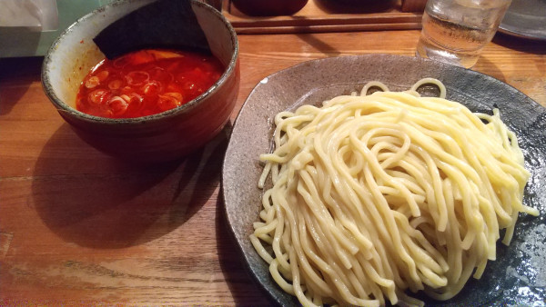 「辛つけ麺　大盛　辛味MAX」@つけ麺屋 やすべえ 高田馬場店の写真