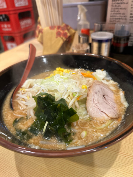 「野菜みそラーメン＋こってり」@きかん坊ラーメン 扇橋店の写真
