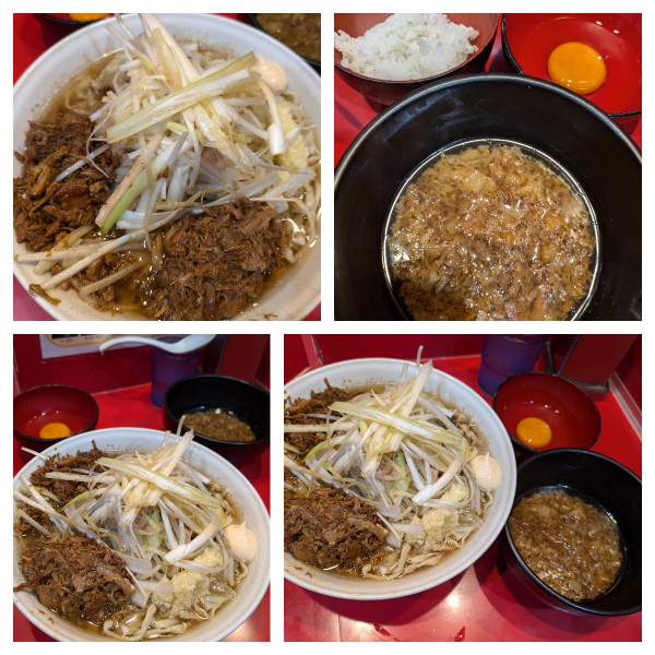 「【限定】塩らーめん➕生卵➕米➕ほぐし豚ダブル➕味ネギ➕つけ脂」@麺屋 桐龍の写真