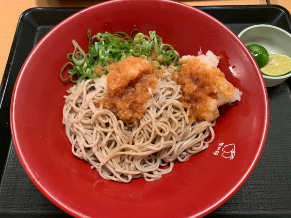 「すだちおろしそば 620円」@なか卯 泉岳寺前店の写真