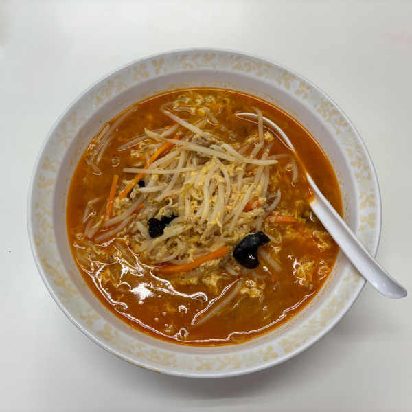 「サンラ麺」@餃子の王将 豊川南大通店の写真