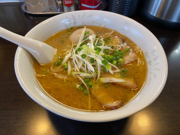 「味噌チャーシューメン、味玉(1050円)」@らーめん 竜屋の写真