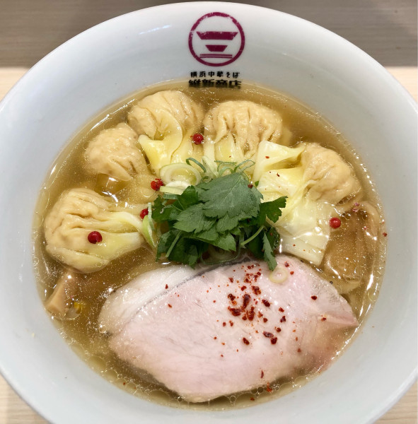 「柚子塩わんたんそば 1,170円」@横浜中華そば 維新商店 みなとみらい店の写真