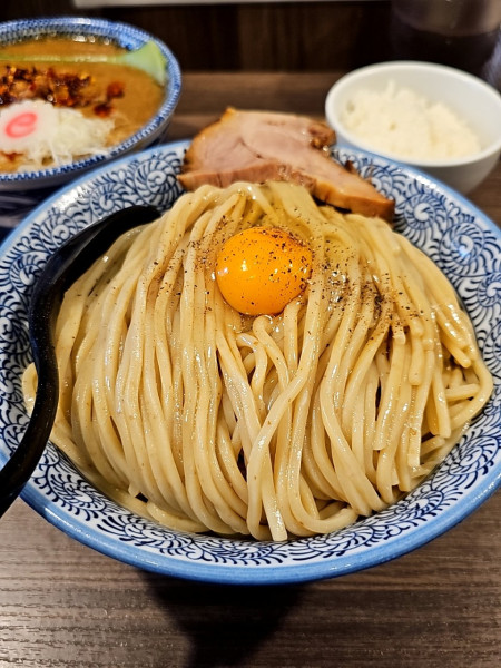 「【限定】坦々つけ麺特盛に🥚と🍚」@狼煙 〜NOROSHI〜の写真