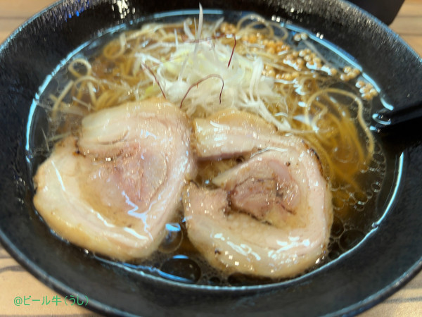 「鯛だしらーめん醤油(550円)、チャーシュー丼（330円）」@麺屋 とき坊の写真