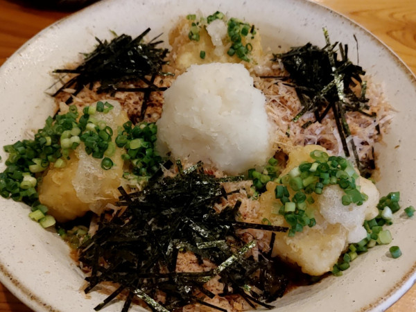 「辛味大根あげ餅そば（大盛：1,400円）」@手打蕎麦 游山の写真
