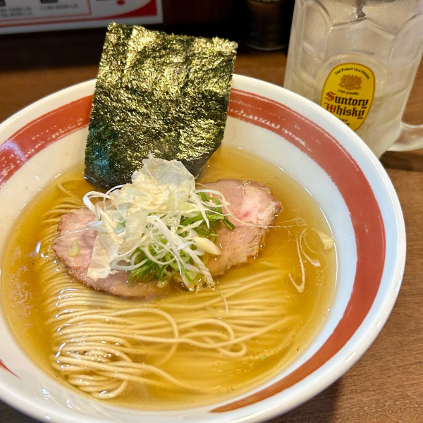 「白醤油そば＋ハイボール」@中華そば 醤縁の写真