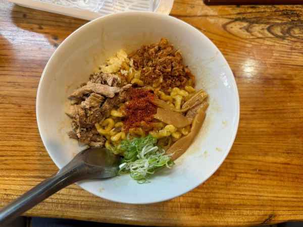 「汁なし」@中華そば 白華楼の写真