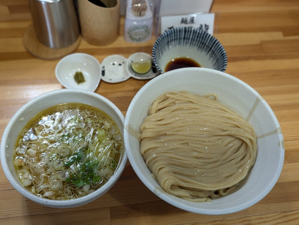 「1日限定　あっさり塩つけ麺」@麺屋電龍の写真