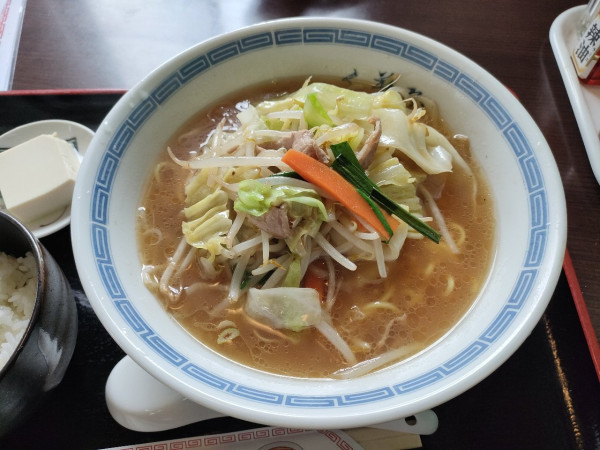 「肉野菜ソバセット　800円」@中華料理 千葉屋の写真