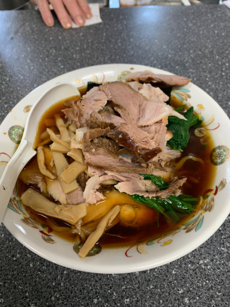 「青島チャーシュー、ホウレン、チャー、メンマ」@青島食堂 南万代店の写真