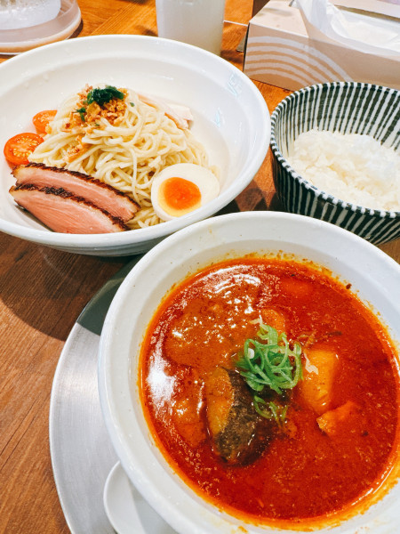 「マッサマンカレーつけ麺」@麺創房LEOの写真