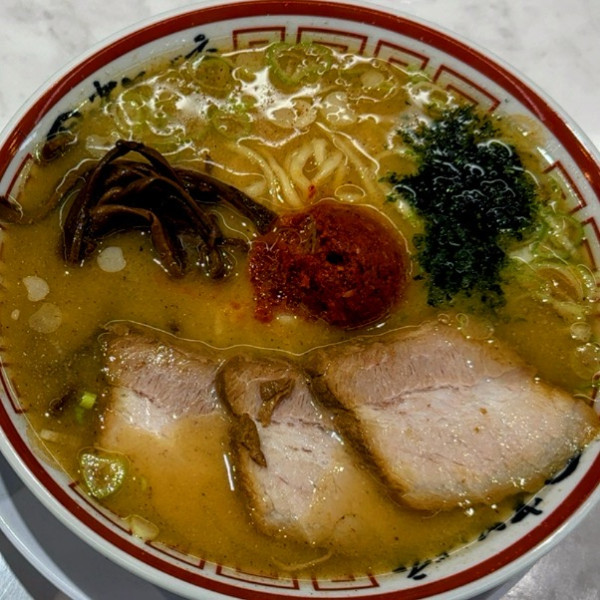 「山形辛味噌らーめん 980円＋韓国風明太子ご飯 150円」@中華そば専門 田中そば店 荒川沖店の写真