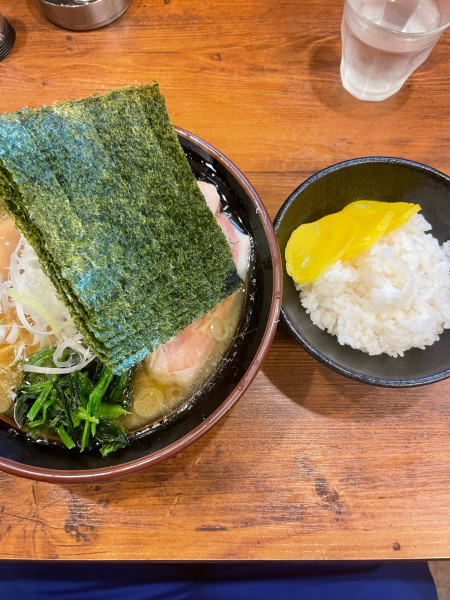 「丸一ラーメン白髪ネギ　半ライス」@丸一の写真