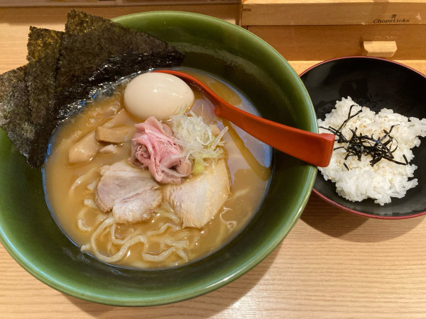 「特製焼きあご塩らー麺　お茶漬けセット　￥1,440」@焼きあご塩らー麺 たかはし 恵比寿店の写真