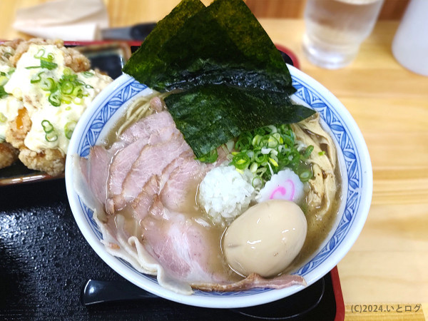 「特製煮干しラーメン　塩（大盛）」@煮干しラーメン まとかの写真