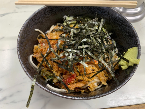 「冷やしたぬきそば 450円」@大和屋の写真