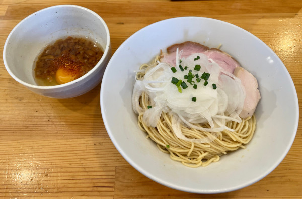 「【限定】ANT(脂生卵つけ麺)」@煮干らーめん 川むらの写真