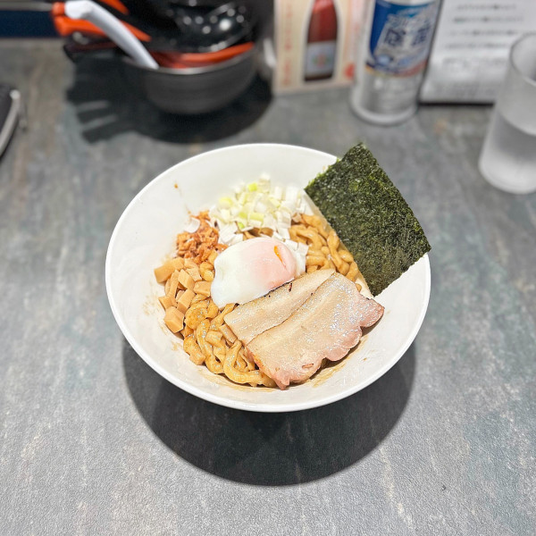 「【限定】ポルチーニの油そば」@中華そば 森庵の写真