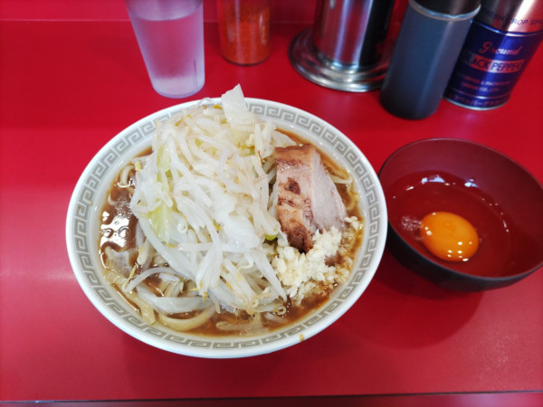 「ミニラーメン(冷やし)」@ラーメン二郎 生田駅前店の写真