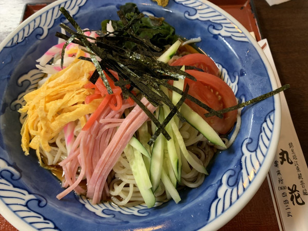 「冷やし中華」@蕎麦処 丸花 総本店の写真