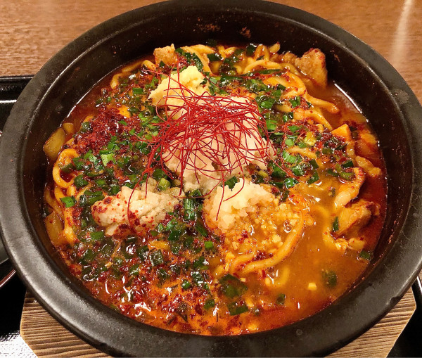 「石焼き旨辛味噌ラーメン 1390円」@万葉倶楽部 横浜みなとみらい お食事処の写真