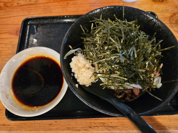 「ニンニク肉つけSOBA」@つけSOBA GOKU-TUBUSHIの写真