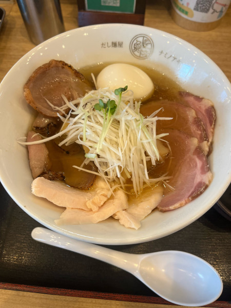 「饗貝だし麺塩(1250円)」@だし麺屋ナミノアヤ 上尾店の写真