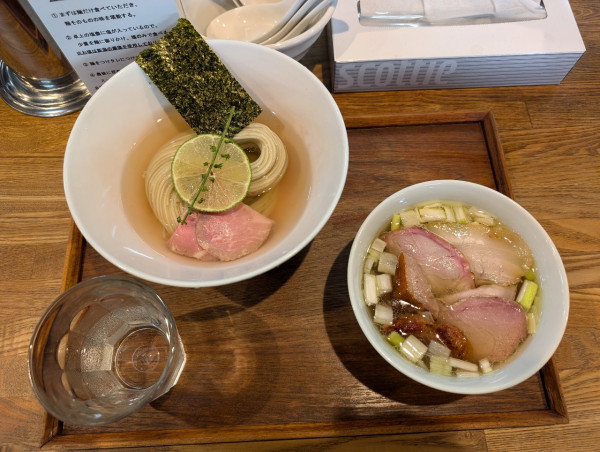 「昆布水つけめん 塩 並」@YOKOKURA STOREHOUSEの写真