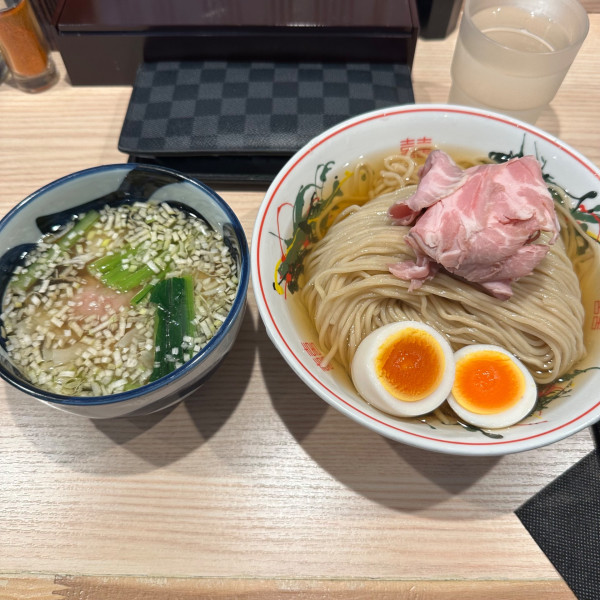 「昆布水つけ麺　全部盛　麺300g ¥1,590」@水原製麺の写真