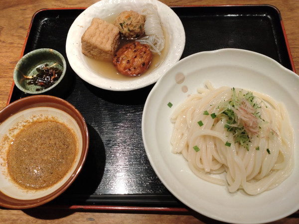 「胡麻だれゴマすり出世うどんセット（冷）　１２６０円　※」@こなから 新丸ビル店の写真