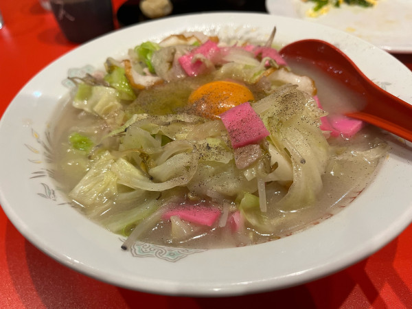 「ちゃんぽん生卵」@雲龍亭の写真