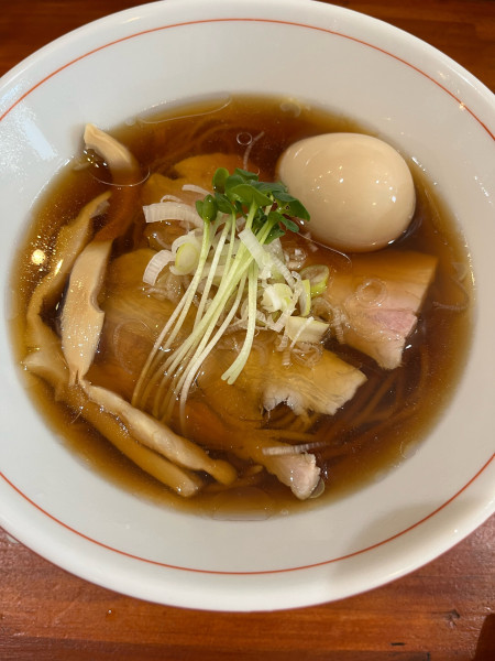 「中華そば　醤油　味玉」@麺処72の写真