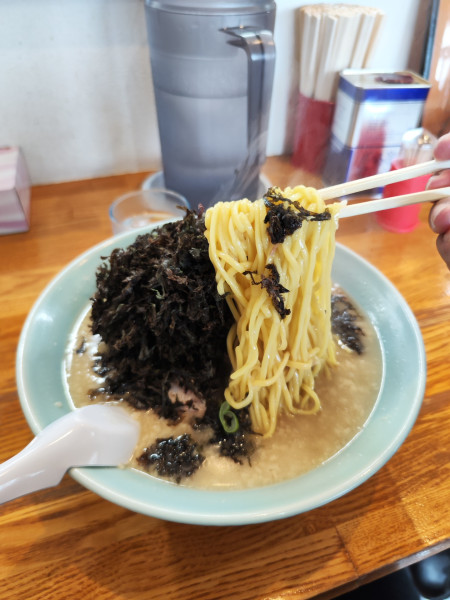 「北海海苔ラーメン大盛り」@らーめん 頑固 一徹堂の写真
