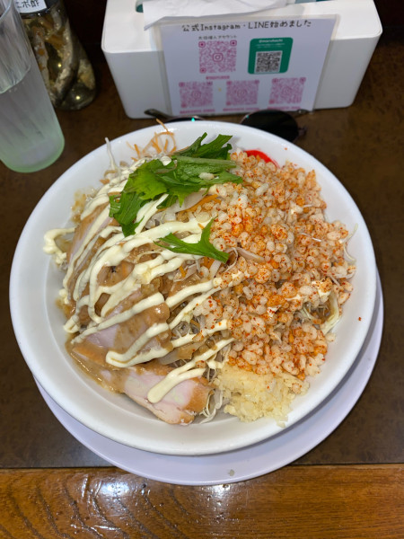 「男気冷やし中華野菜マシ¥1,100円(限定②)」@らーめんまるはち 大垣店の写真