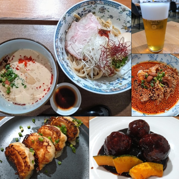 「炙り叉焼と焦がしニンニクの冷やし坦々つけ麺 ￥900」@POT 東久留米店の写真